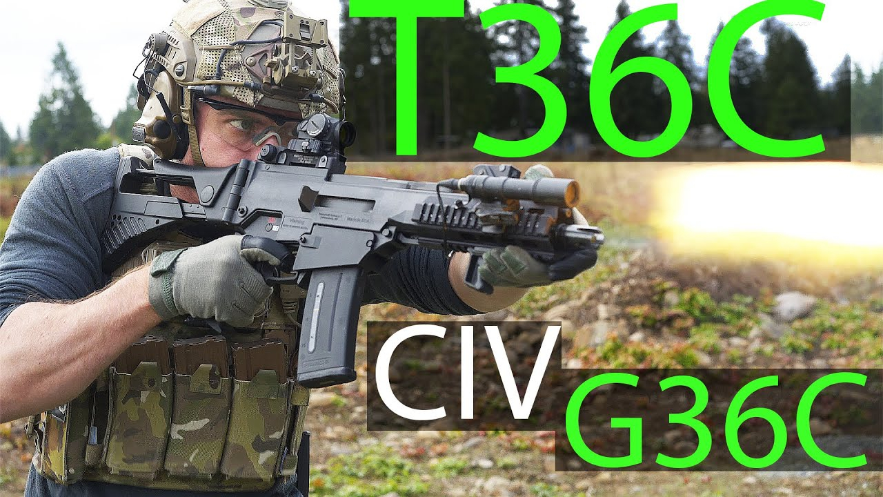 中文字幕【Garand Thumb】美德合拍T36测评(平民合法G36C)